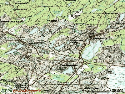 Mountain Lakes topographic map