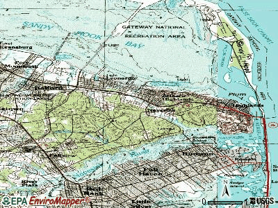 Navesink topographic map