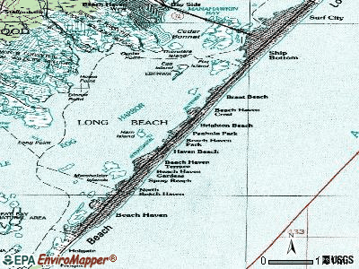 North Beach Haven topographic map
