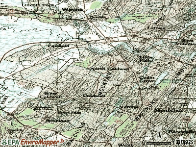 North Caldwell topographic map