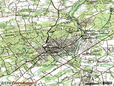 Princeton North topographic map