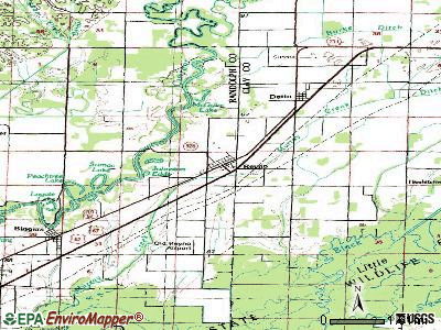 Reyno topographic map