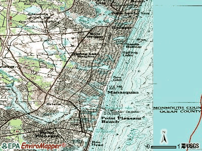 Sea Girt topographic map