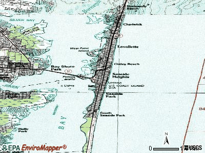 Seaside Heights topographic map