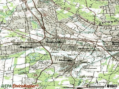 Somerville topographic map