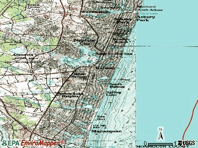 South Belmar topographic map