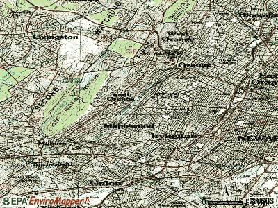 South Orange topographic map
