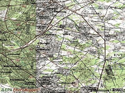 Springdale topographic map