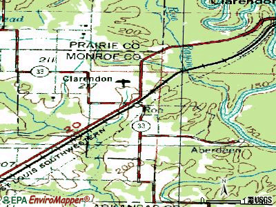 Roe topographic map