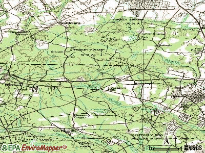 Vista Center topographic map