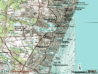 West Belmar topographic map