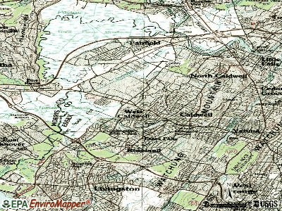 West Caldwell topographic map