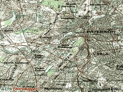 West Paterson topographic map