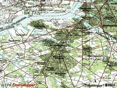 Woodbury topographic map