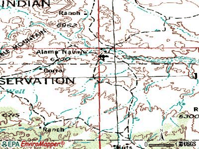 Agua Fria topographic map