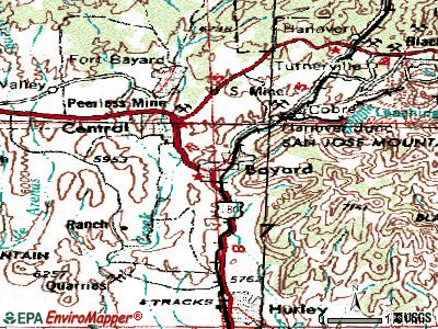 Bayard topographic map