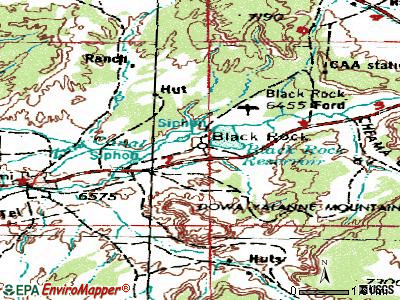 Black Rock topographic map