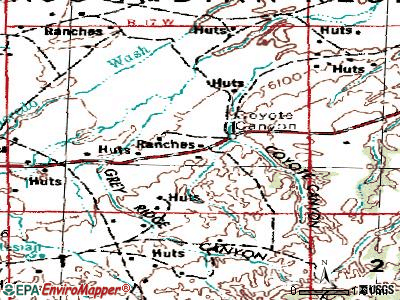 Brimhall Nizhoni topographic map