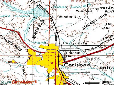 Carlsbad North topographic map