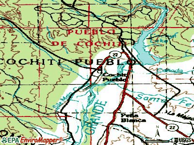 Cochiti topographic map