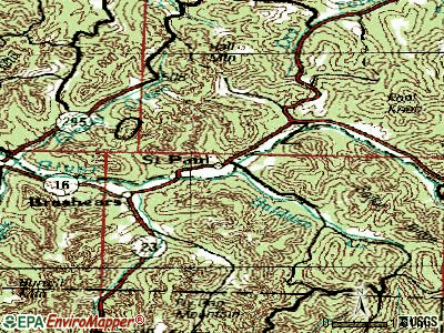 St. Paul topographic map