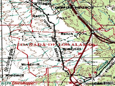 Eldorado at Santa Fe topographic map