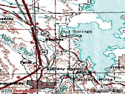 Elephant Butte topographic map
