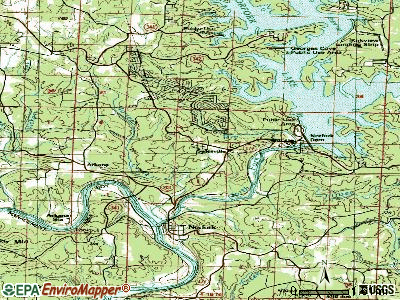 Salesville topographic map