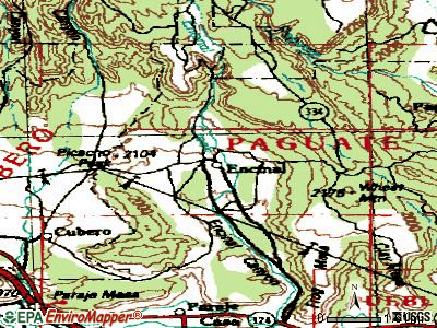 Encinal topographic map