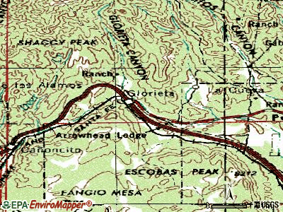 Glorieta topographic map