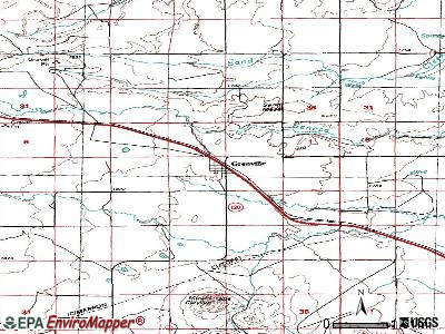 Grenville topographic map