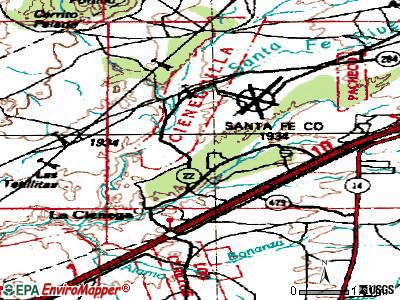 La Cienega topographic map