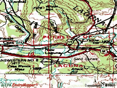 Laguna topographic map