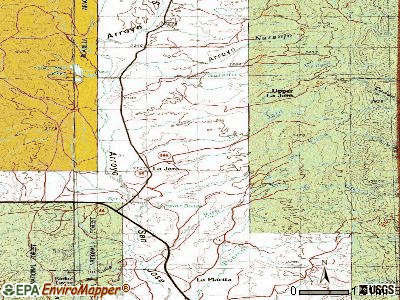 La Jara topographic map