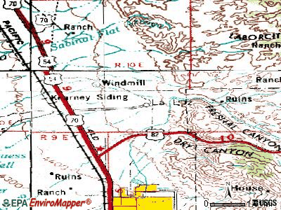 La Luz topographic map