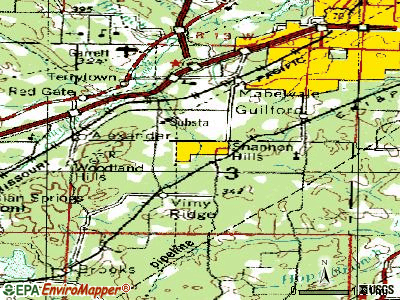 Shannon Hills topographic map