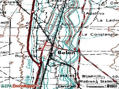 Los Trujillos-Gabaldon topographic map