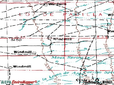 Meadow Lake topographic map