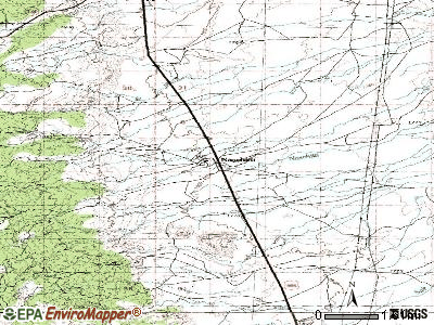Naschitti topographic map
