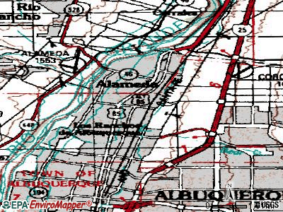 North Valley topographic map
