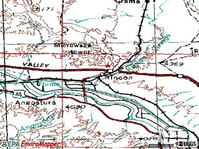 Rincon topographic map