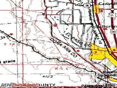Santa Teresa topographic map