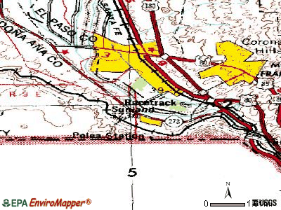 Sunland Park topographic map