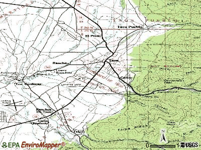 Taos topographic map