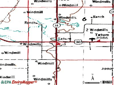 Tatum topographic map