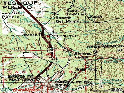 Tesuque topographic map