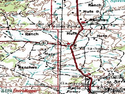 Yah-ta-hey topographic map