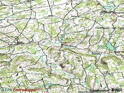 Berne topographic map