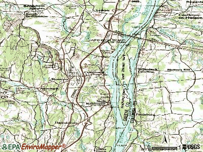 Coeymans topographic map