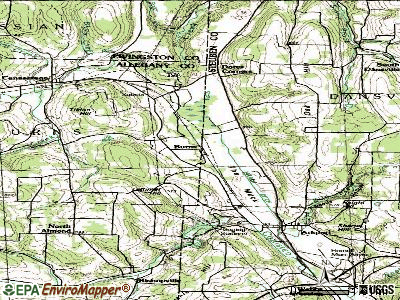 Burns topographic map